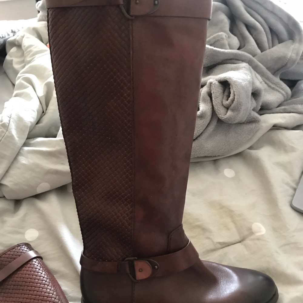 Brown riding boots - Picture 3 of 3